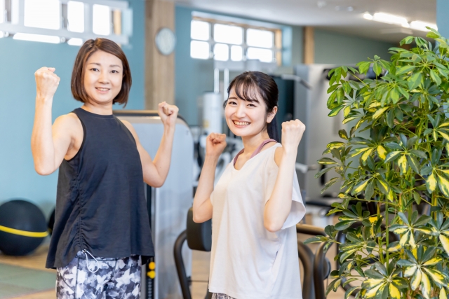 身体を動かす習慣のある女性たち