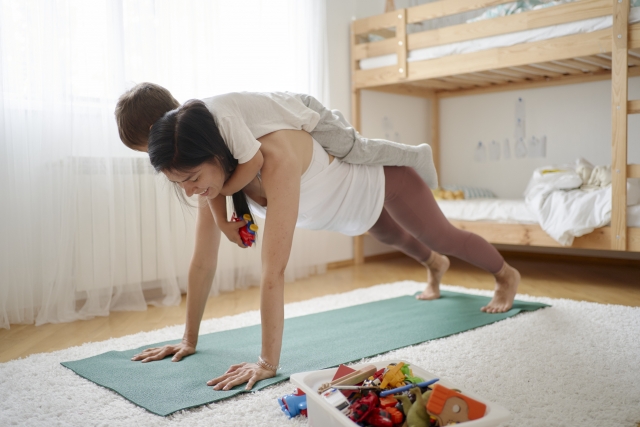 子育ての悩みはピラティスで解消♪ 子育てに必要な体力もついて、心が